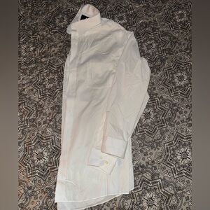 Classic White Men's Dress Shirt